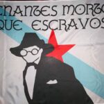 Nova bandeira: denantes mortos que escravos.